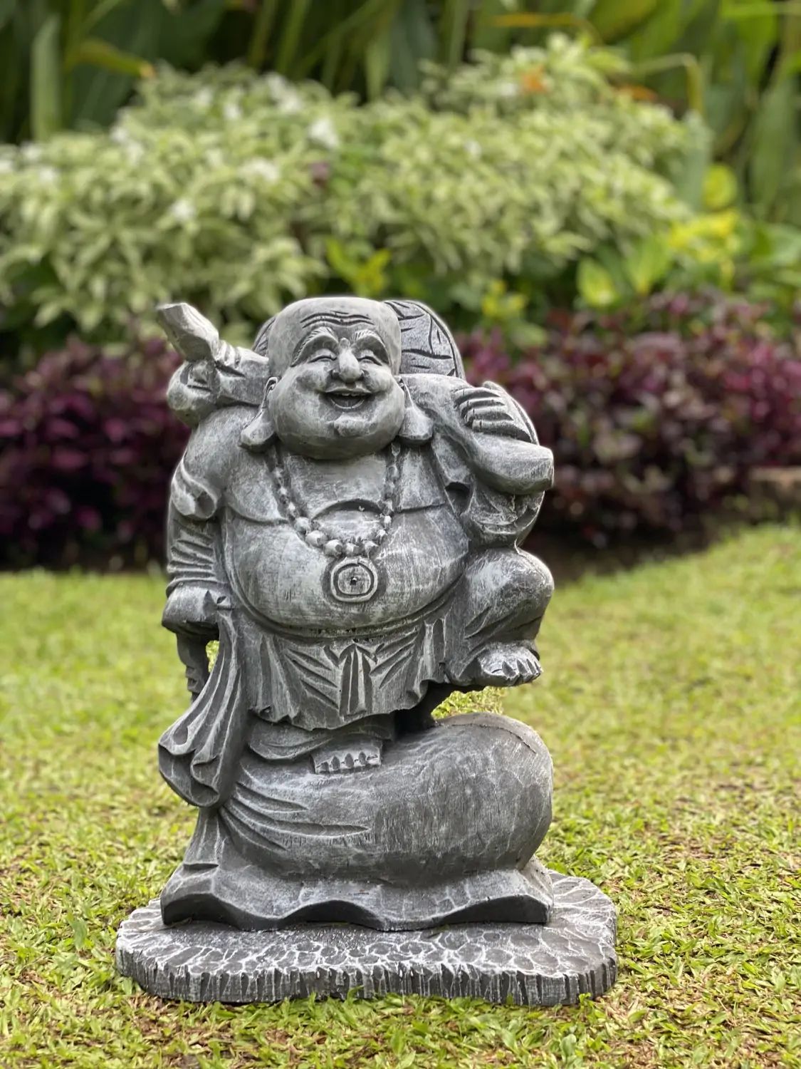  Product image 1 of the product “Wang - Standing chinese buddha,  40cm H | cast stone ”